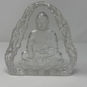 Buddha Statue‎ hand carved Glass